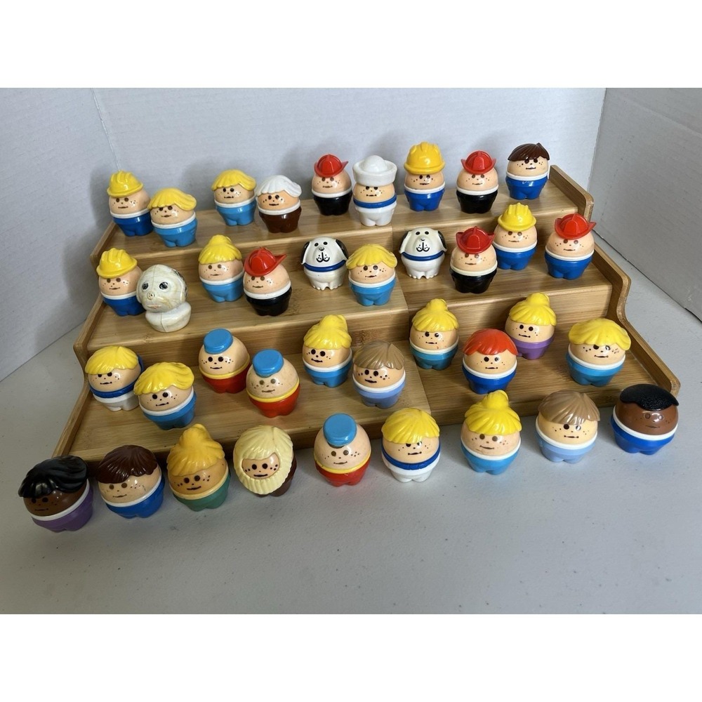 Lot of 38 Little Tikes Toddle Tots Figures Chunky People Fireman Dog